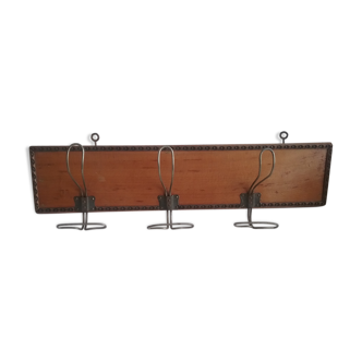 Vintage coat rack 3 pegs