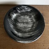 Set of 6 salins 1960s golfe juan black calotte plates