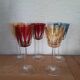 5 verres en cristal de Fains les source de la Meuse