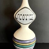 Large earthenware “Scotch” bottle by Roger Capron in Vallauris