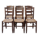 6 straw farm chairs