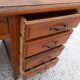Old oak desk 5 drawers