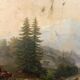 Large Antique Castle Landscape Painting, Oil On Canvas Signed Kraft 1850