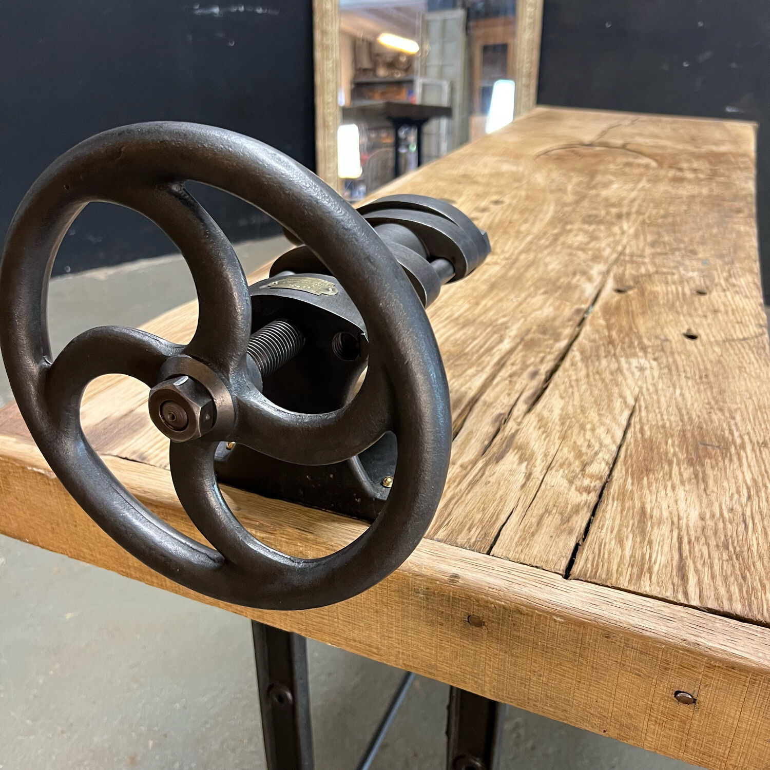 Old Establishment with cast iron stand