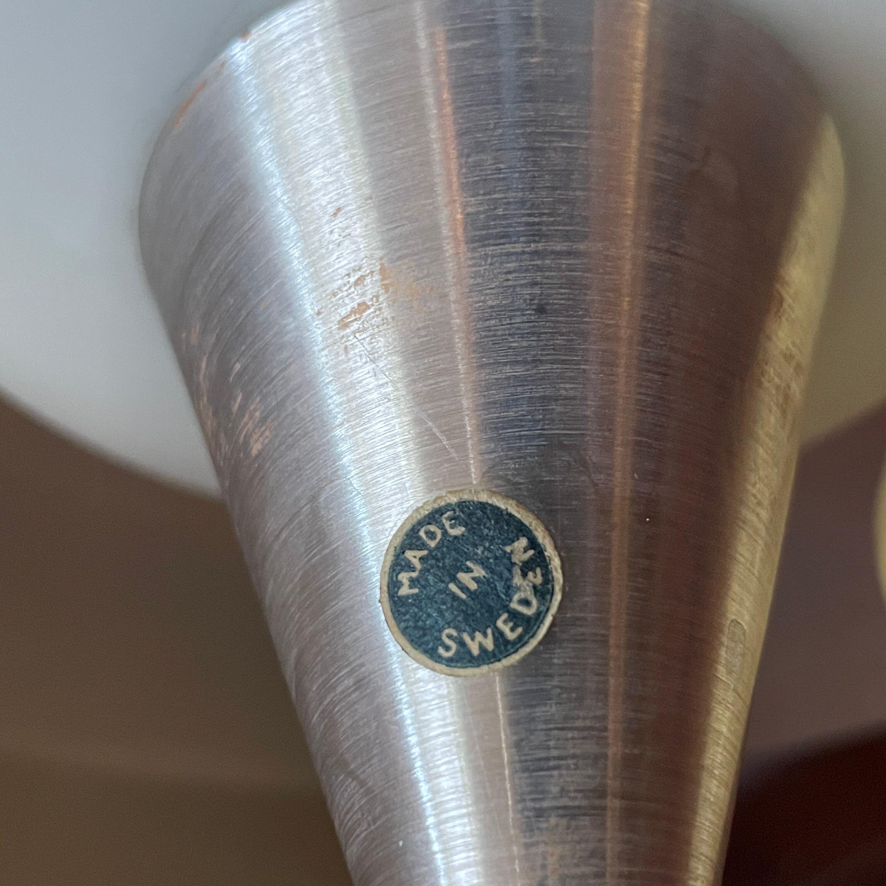 Scandinavian Fog & Murop pendant lamp in glass and perforated metal