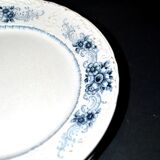 Sarreguemines set of 4 antique Aïda flat plates in earthenware from Sarreguemines U&C 19th century.