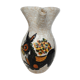 Vase Vallauris vintage ane aux fleurs