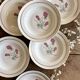 Set of 6 vintage deep plates - Moulin des Loups