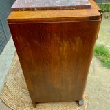 Art Deco chest of drawers in solid oak