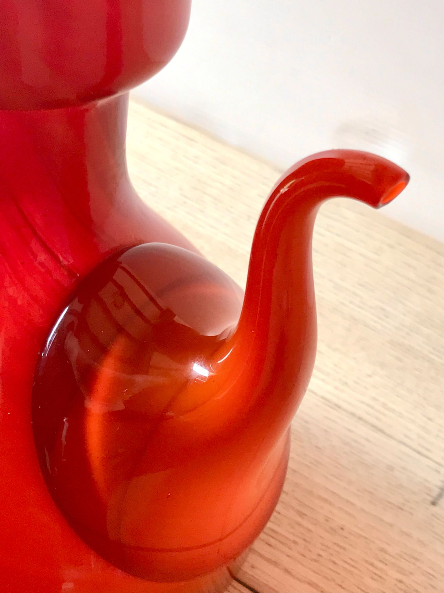 Set vases and coffee maker orange Moorish Vieil