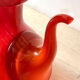 Set vases and coffee maker orange Moorish Vieil