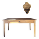 Old solid wood table