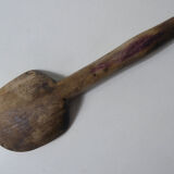 Cuillère en bois beurre art populaire ancien