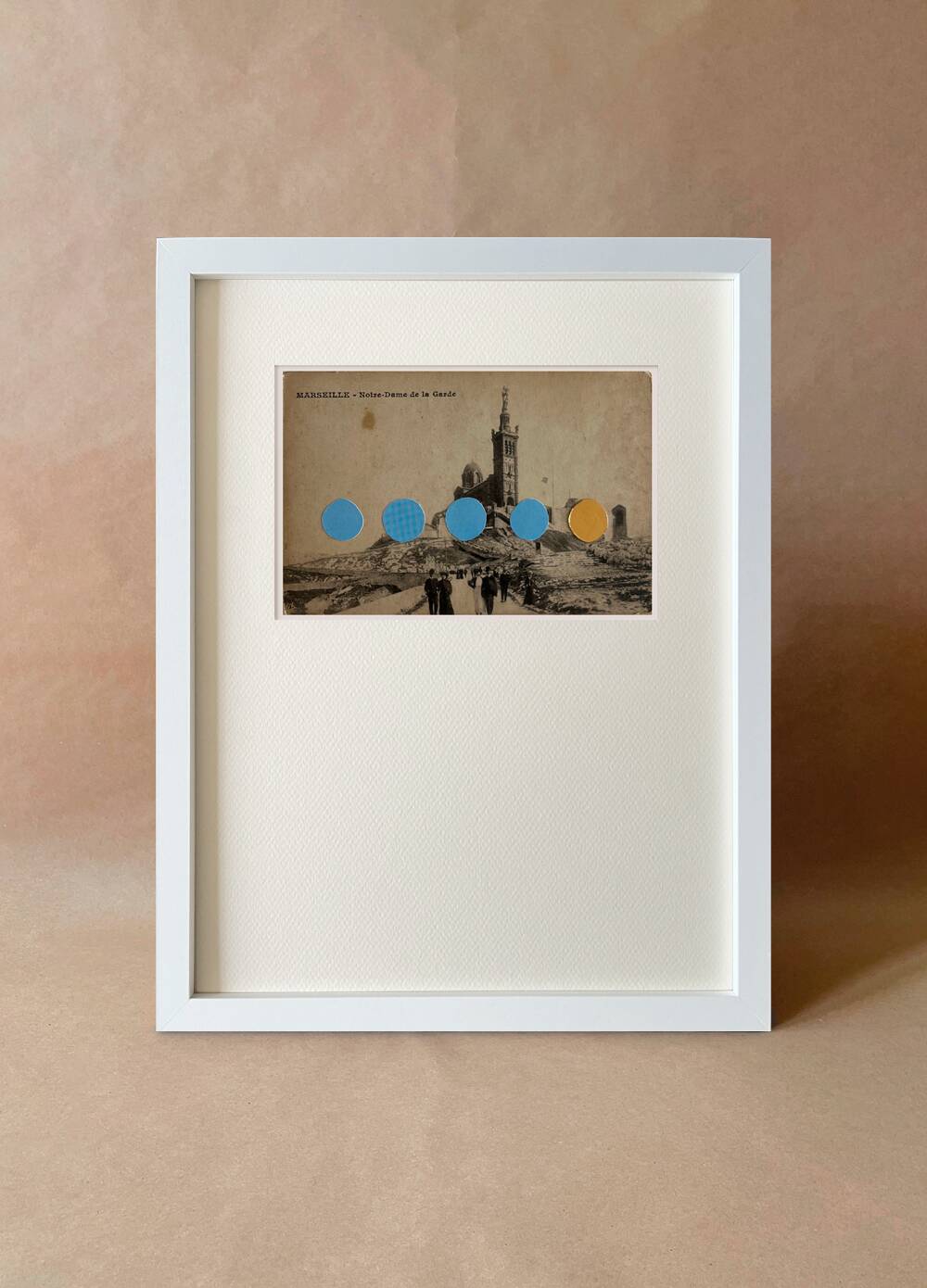 Massilia - Collage on postcard