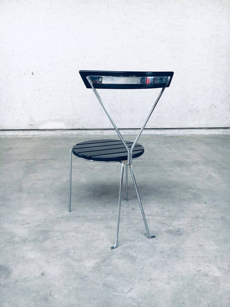 Mid-Century Modern Slender Design Chair, Italy, 1970s