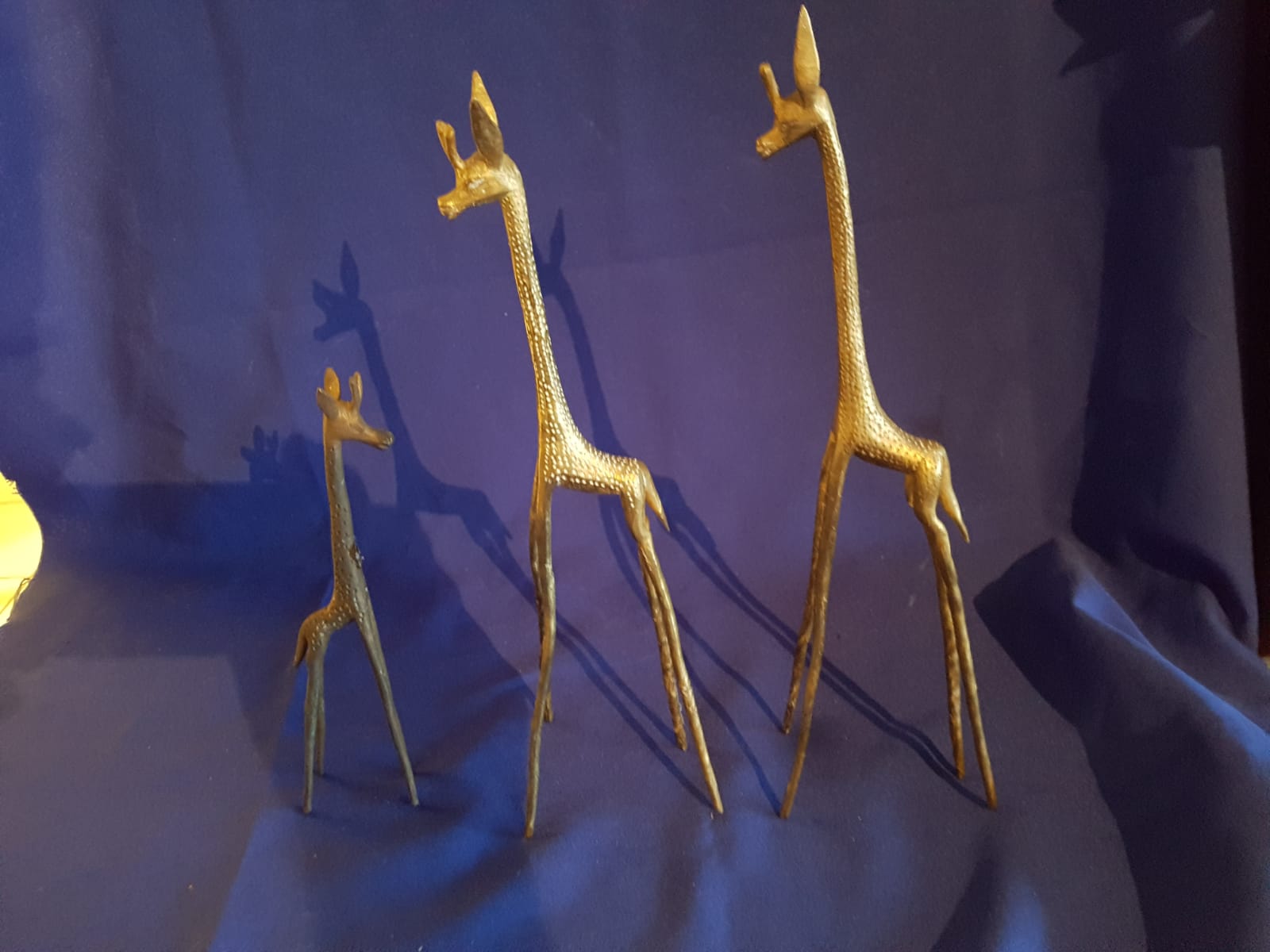 Lot of 3 bronze antelopes
