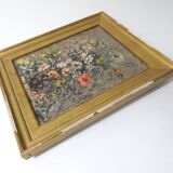 Oil painting on canvas, bouquet, signed MOBERG