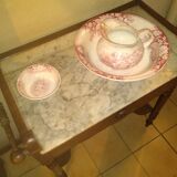 Old toilet table with 3 accessories