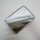 Vintage barber mirror to stand or hang 20cm x 14cm
