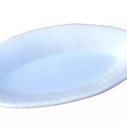 White ceramic serving dish / Fish shape