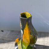 Vintage ceramic vase with drips