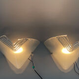 1960s Pair of Murano Glass Wall Lights, Italy
