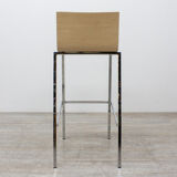 Pedrali brand Kuadra stool in wood and metal