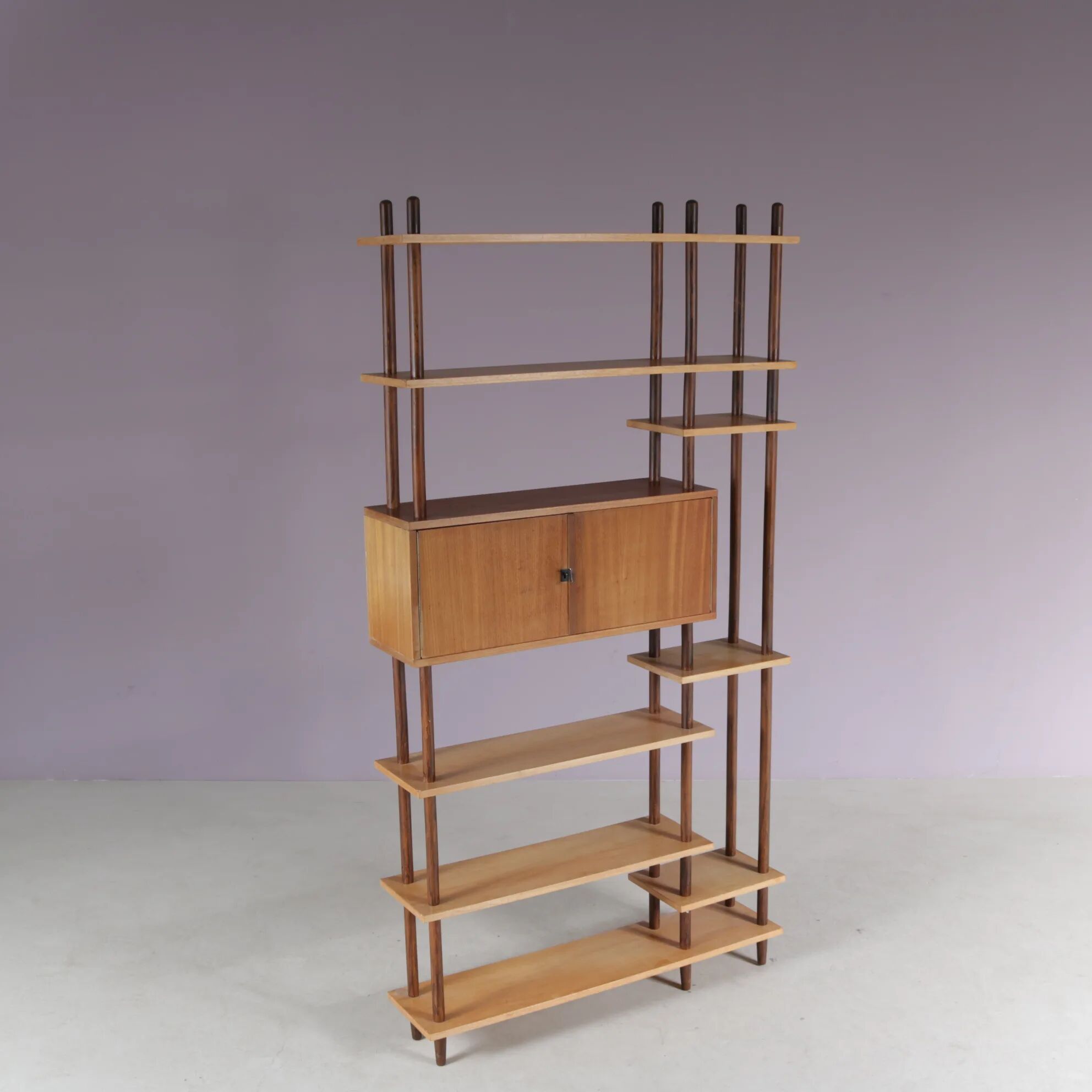 1950s stick cabinet from the Netherlands