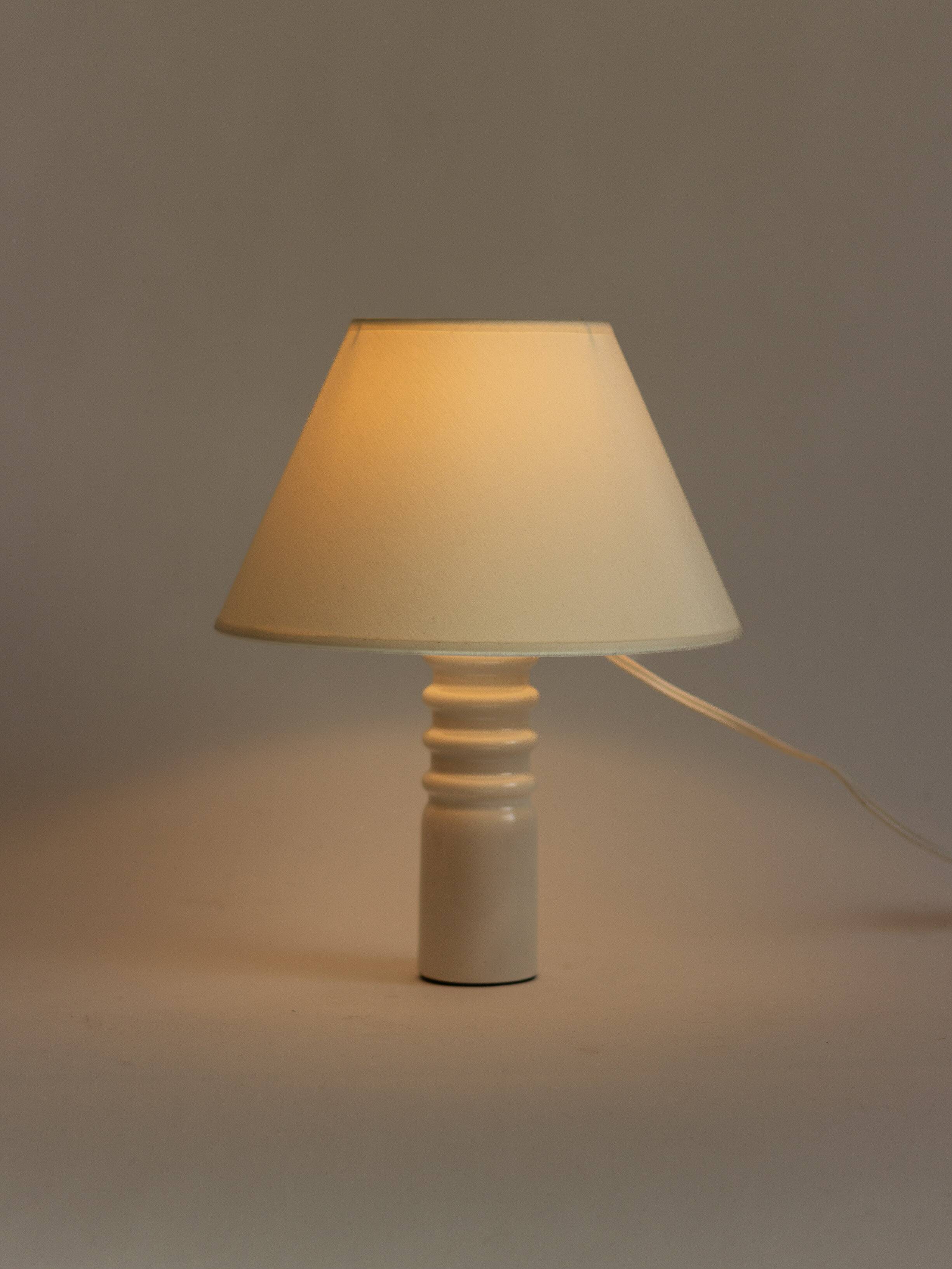 Small ceramic lamp base, handcrafted