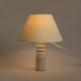 Petit pied de lampe en céramique, travail artisanal