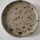 Set of two pyrite stoneware plates - natural mineral tones