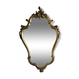 Baroque mirror in gilded wood 87x54cm
