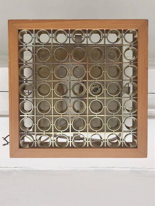 Alda pine ceiling light, Swedish 1970s