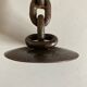 Raw beaten iron candlestick 1970