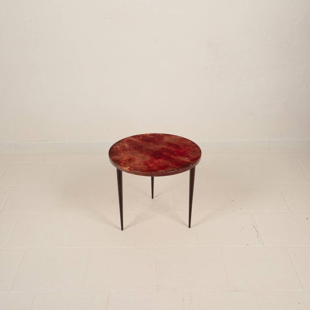 Low Aldo Tura Parchment table, 1950