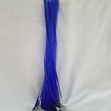 Vase en verre bleu