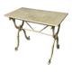 White marble bistro table