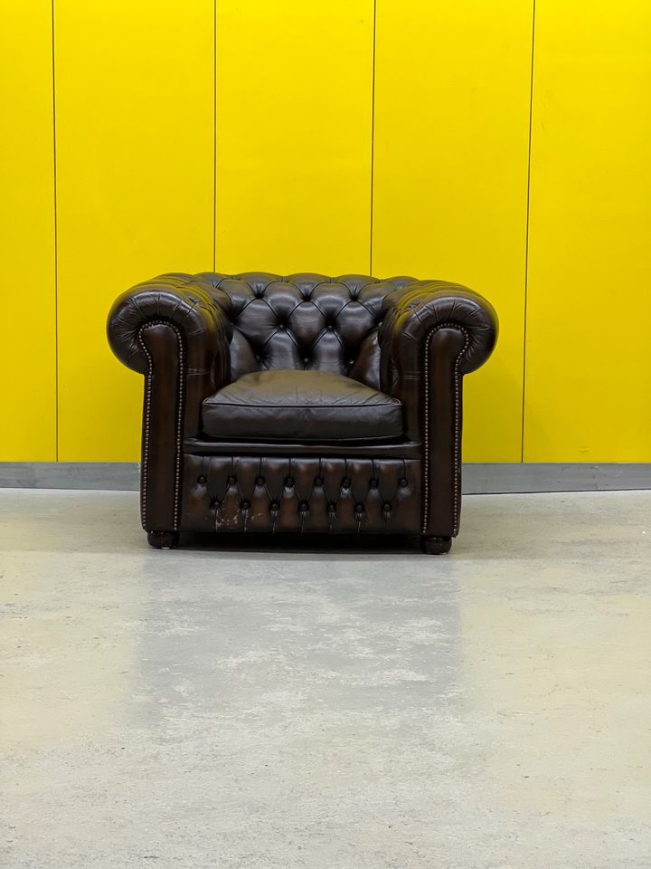 1990s Chesterfield Sofa and Chair