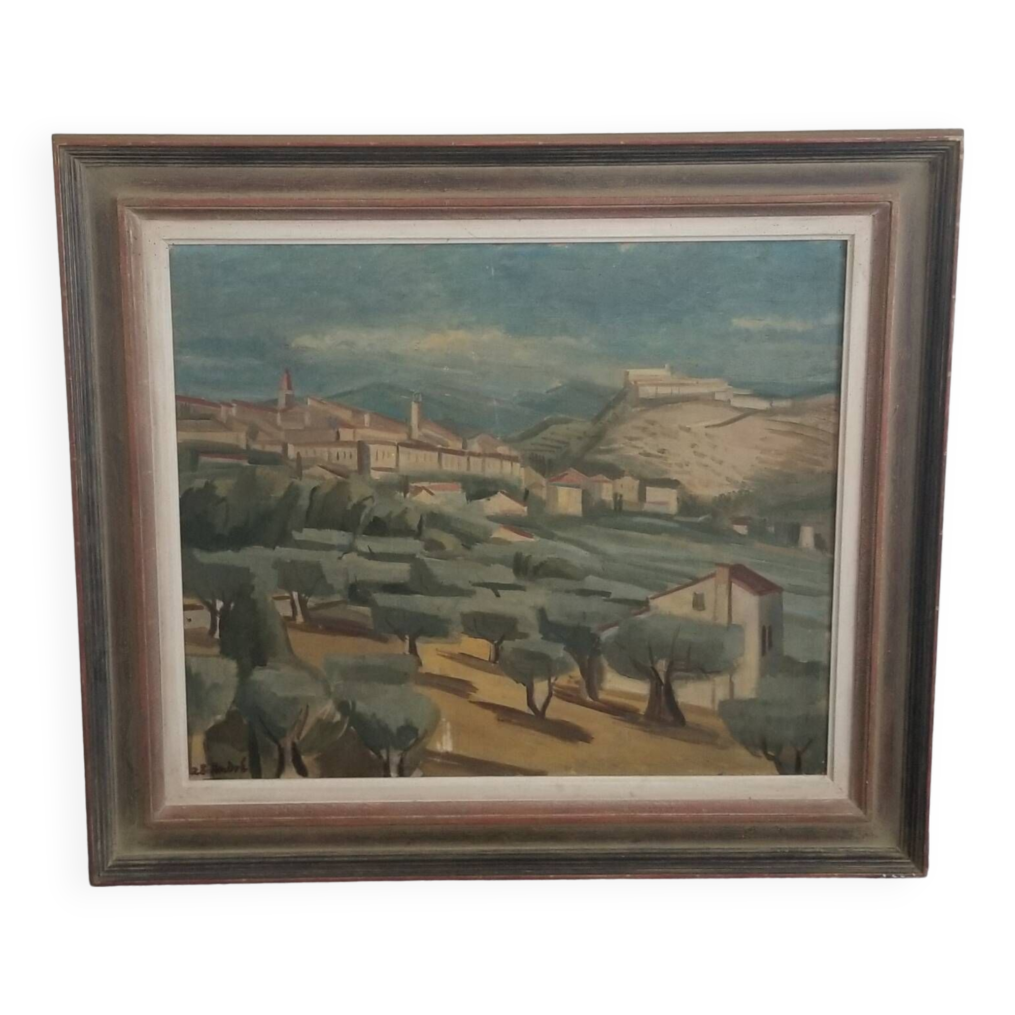Modern school of the 20th century - oil on canvas - 54.5 x 65.5 cm