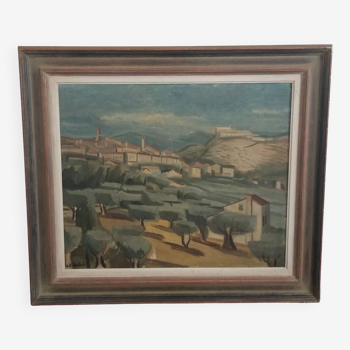 École moderne du xxe siècle - huile sur toile - 54,5 x 65,5 cm
