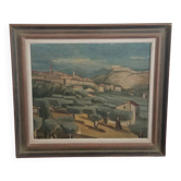Modern school of the 20th century - oil on canvas - 54.5 x 65.5 cm