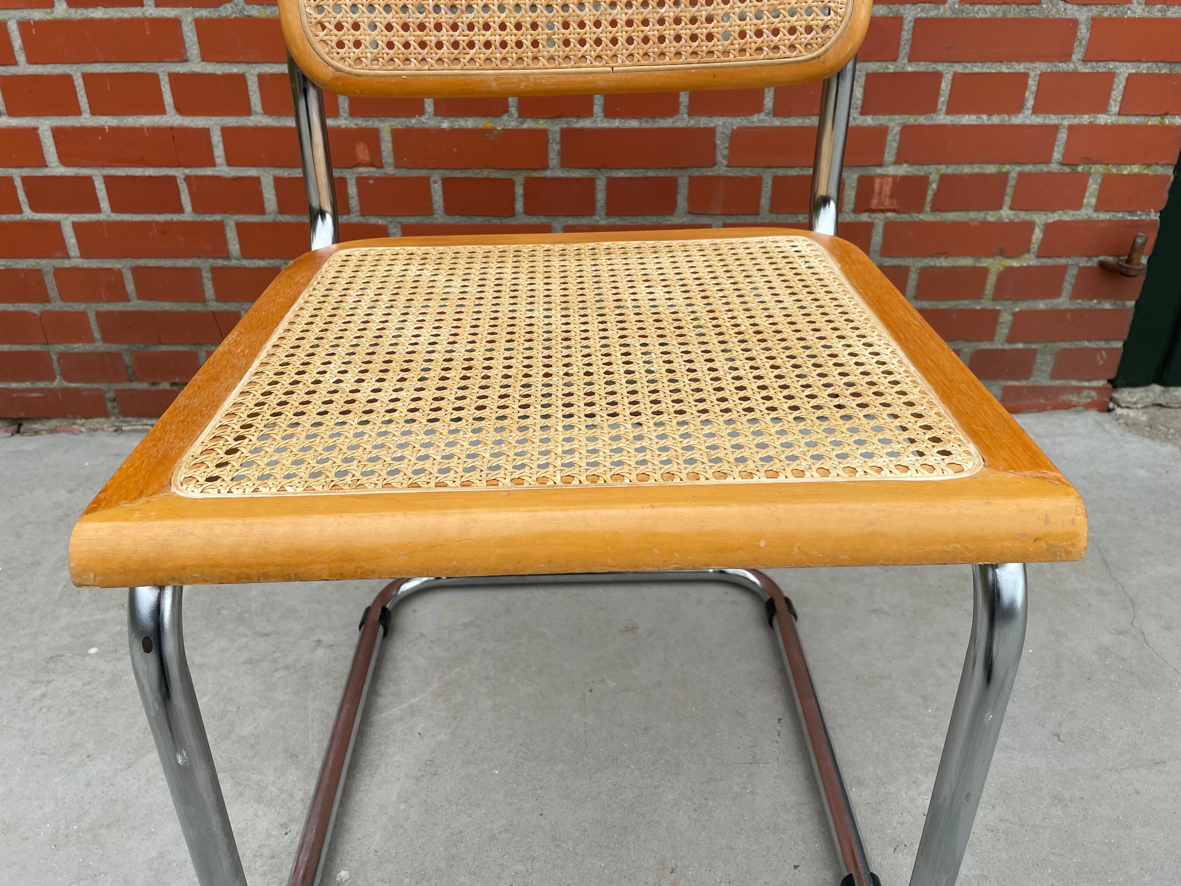 Cesca design chair b32 model in chrome