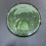 Vintage bubbled glass carafe.