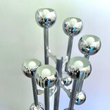 Lampadaire Space Age chromé, Italie 1970