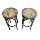 Vintage caned bar stools