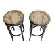 Vintage caned bar stools