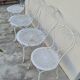Garden furniture, two armchairs and two wrought iron chairs, period 1