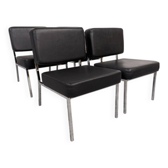Set of 4 modernist armchairs circa 1970