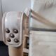White leather safari chair