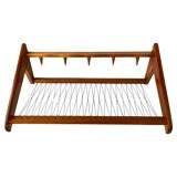 Midcentury wooden design wall coat rack by ÚLUV - Czechoslovakia, 1960s